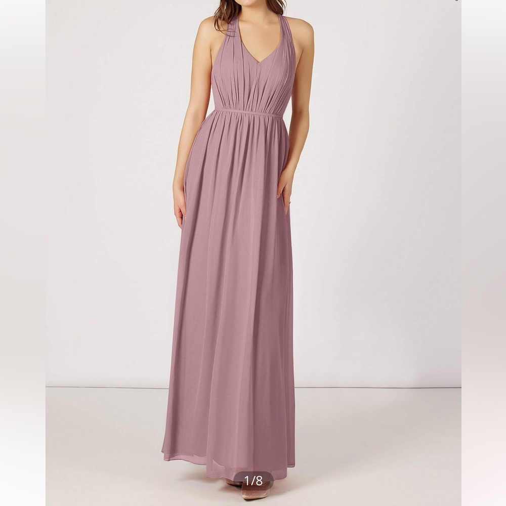 Azazie Bridesmaid Dress - Never Worn - Nikka - Dusty Rose - size 0